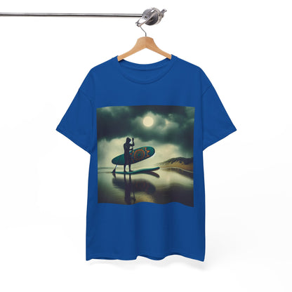 Luxury Delightfull Paddle Board T-Shirt by Dazzling Dreams Studio featuring stunning scenic water adventure graphics, perfect for outdoor enthusiasts.