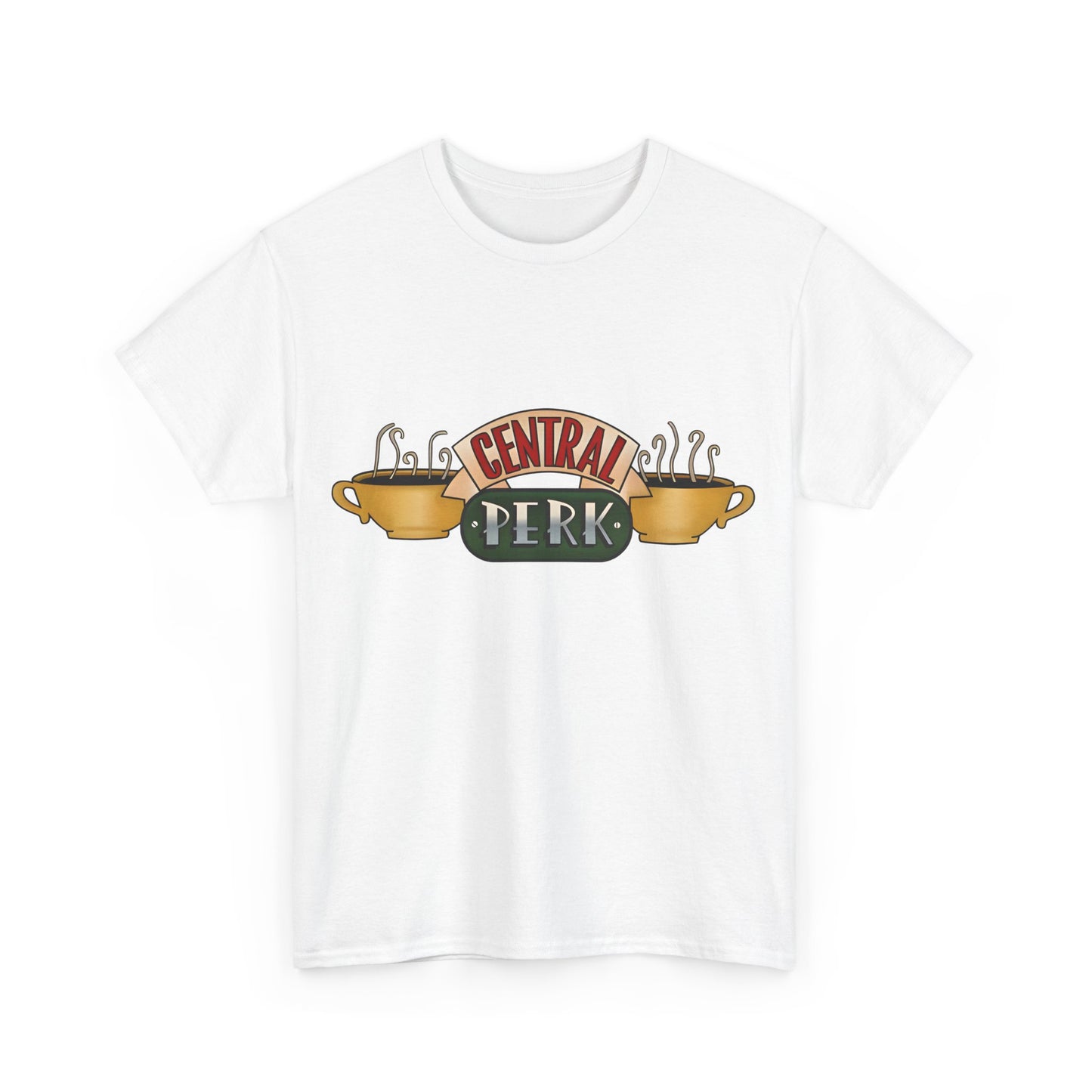 Central Perk Coffee Shop Friends  Retro Logo Graphic Tee Unisex