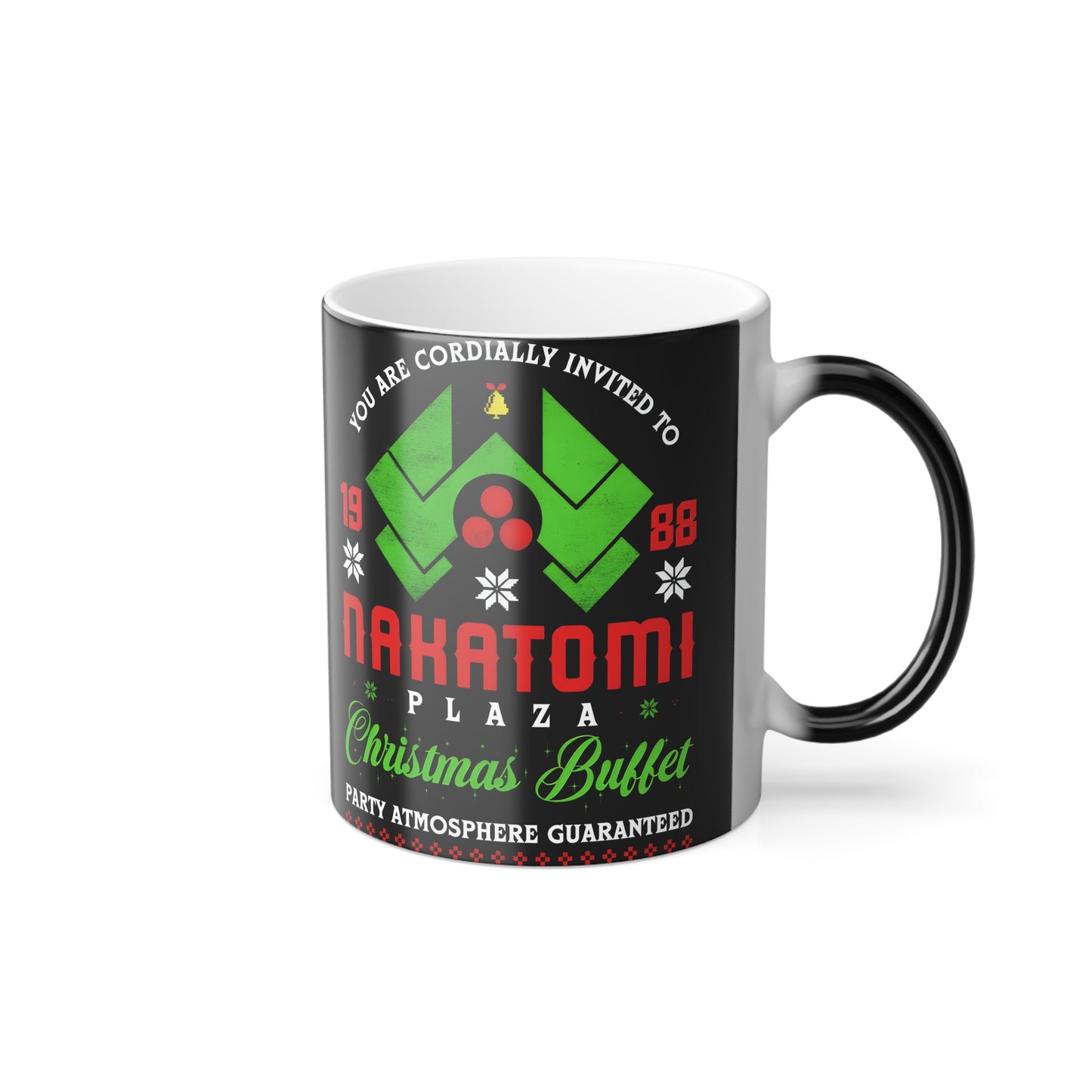 Nakatomi Christmas invite 1988 design Color Morphing Mug, 11oz