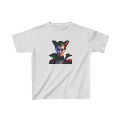 Maleficent Kids Tee, showcasing the beautiful Maleficent on a feather-light grey tee, perfect for celebrating the mystical aura of Disney.
