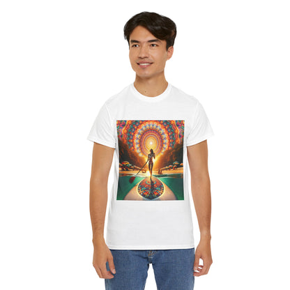 Elegant paddleboard-themed Delightfull T-Shirt from Dazzling Dreams Studio, celebrating water sports passion with a comfortable and luxurious fit.