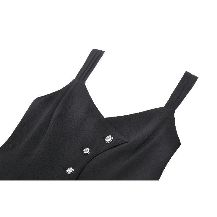 Dramatic rear view of the Dark in Love Vespertilio Vest, emphasizing the stunning 3D bat wings that add an enchanting twist to any outfit.