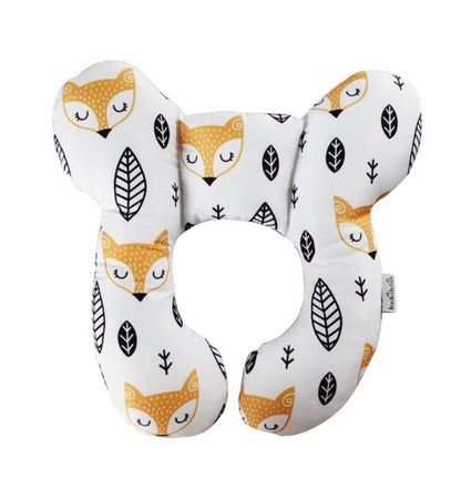 Stylish U-Shaped Infant Pillow featuring playful fox designs, combining safety and comfort for your baby's restful environments.