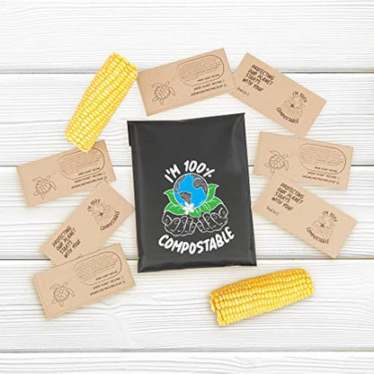 Compostable Mailing Bags,Biodegradable Mailing Bags,Eco Friendly Mailers 12 x 16" (30.5 x 40.5 cm) |10PK|