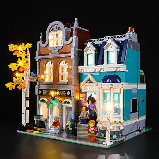 BRIKSMAX Led Lighting Kit for LEGO Bookshop, Compatible with LEGO 10270 Building Blocks Model