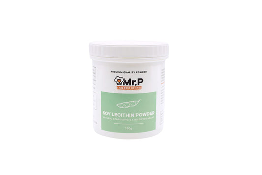 Mr.P Ingredients Soy Lecithin Powder 250g Stabilising & Emulsifying Agent Texture Improver Vegan Vegetarian Halal Kosher Non-GMO (Recyclable Pot)