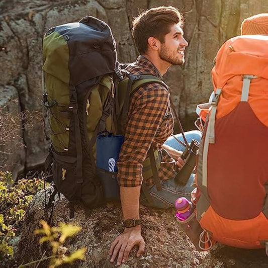 Portal Camping Mattress Single 10cm Thick with Foot Pump Inflatable Camping Mat Sleeping Pad Inflating Tent Mattress Camp Air Bed for Adults Lightweight Roll Mat Portable Outdoor Backpack