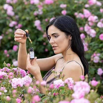 Alteya Organic Nourishing Face Serum 20 ml - USDA Certified Organic Pure Natural Bio Face Serum Based on Therapeutic Grade Bulgarian Rose Essential Oil (Rosa Damascena)