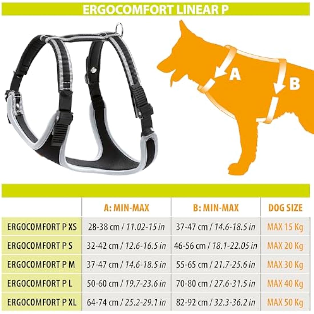 Ferplast Small Size Dog Harness ERGOCOMFORT EXTRA SMALL, Adjustable Dog Harness, Comfortable, Padded, Double Micro-adjustment Closure, Quick Release, Red