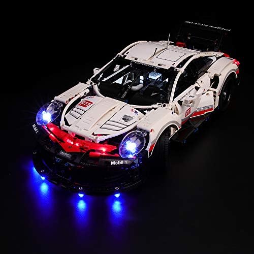 BRIKSMAX Led Lighting Kit for Porsche 911 RSR - Compatible with Lego 42096 Building Blocks