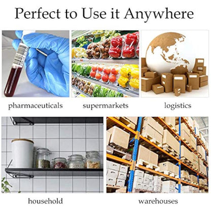 Sticky Labels Roll, Self Adhesive Labels White Sticky Label Blank Label Stickers for Office, Kitchen, Supermarket and Laboratory (1000PCS 90 * 40mm)
