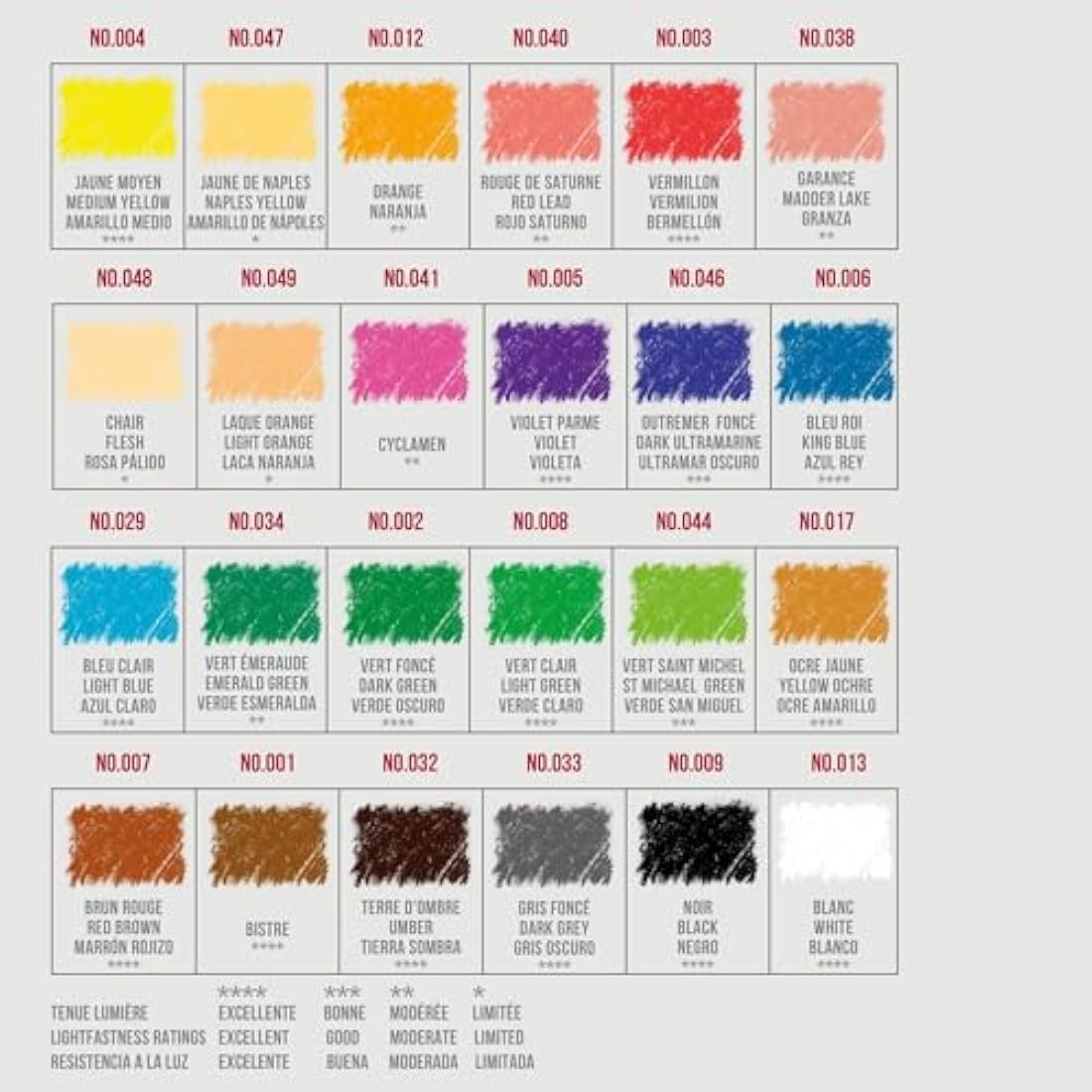 Conte a paris pastel pencil set - assorted ,black/green/g...