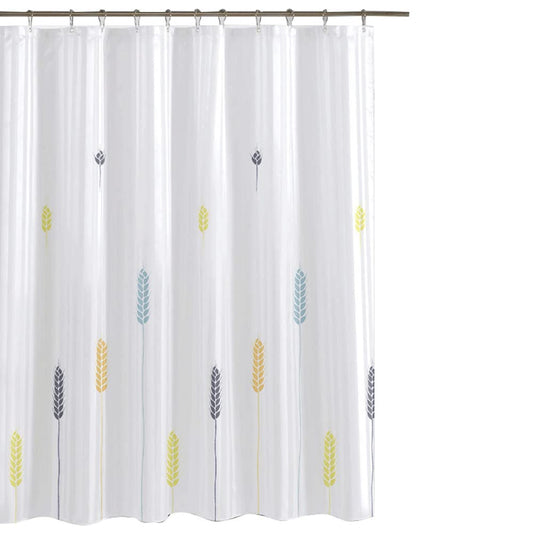 GONOVE Shower Curtain for Bathroom 180 x 180cm Mildew Resistant Waterproof Polyester Fabric Wheat Shower Curtain Liner Long Washable Bath Curtain with