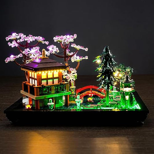Led Light Kit for Lego Tranquil Garden, Led Lighting Set for Lego 10315 Tranquil Garden Botanical Zen Garden Kit Japanese Zen Gardens - Not Include Models, Just Light Kit (Standard Version)