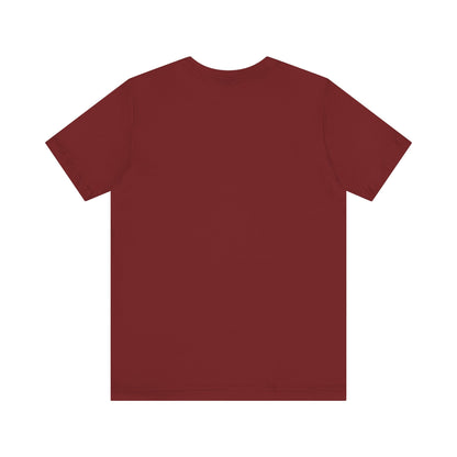 Elegant maroon Sabrina Carpenter Inspired Unisex Short Sleeve Tee featuring a smooth texture, designed for luxury and comfort.