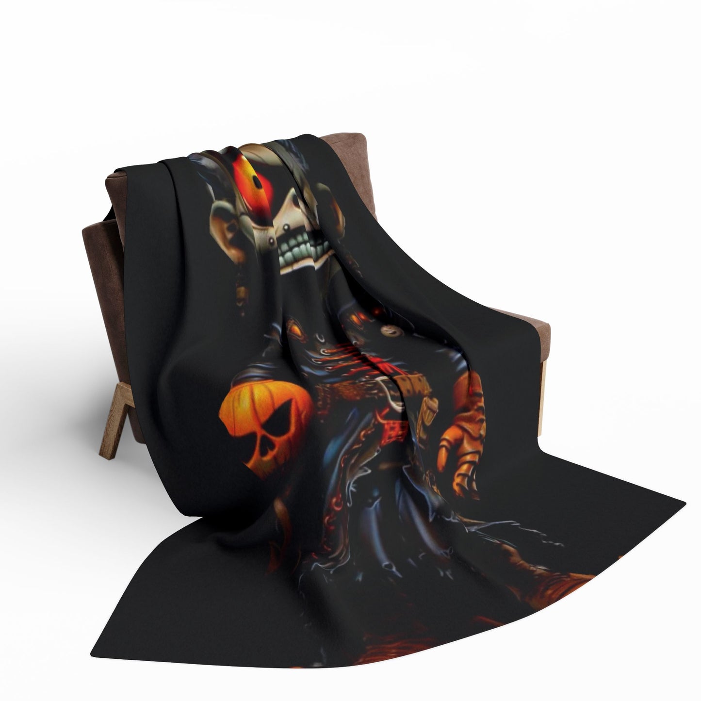 Decorative and Warm Halloween  Spooky Arctic Fleece Blanket 3 Sizes