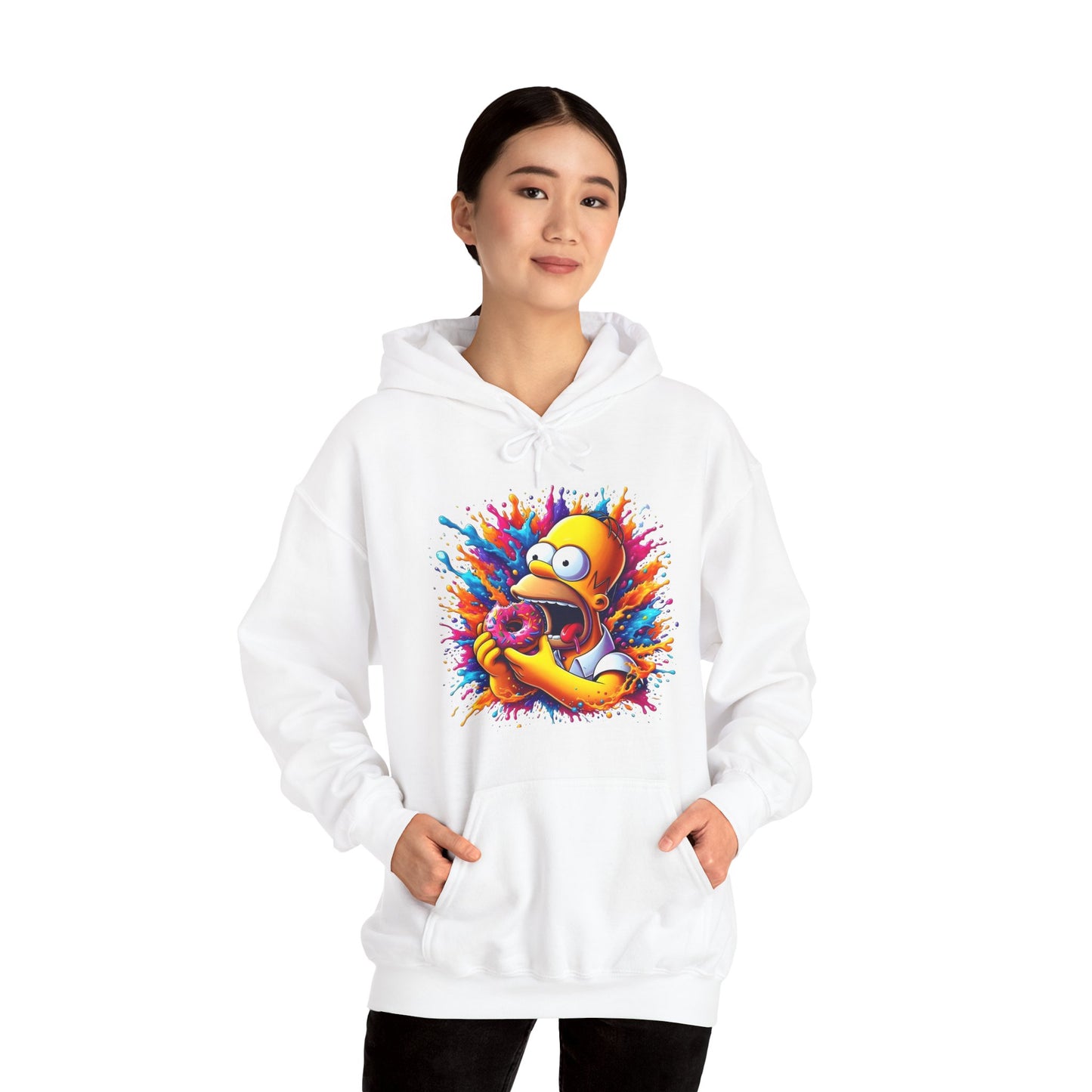 Unisex Urban Homer’s Hungry Delight Graphic Lightweight Hooded Sweatshirt