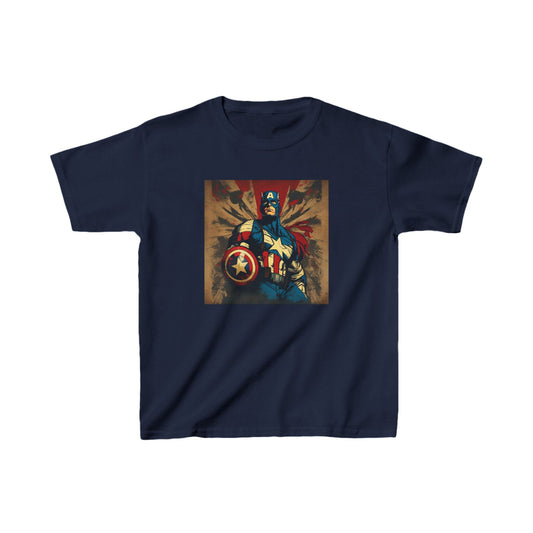 Kids Captain America Heavy Cotton Tee 16 colors