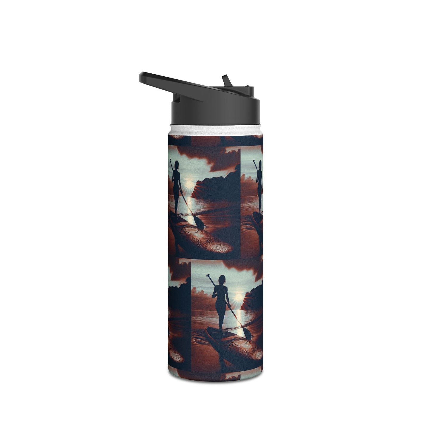 Fantasy Paddleboarding Stainless Steel Water Bottle, Standard Lid