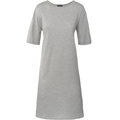 Comfortable and stylish organic cotton nightdress in a midi length, perfect for enhancing bedtime relaxation and luxury.