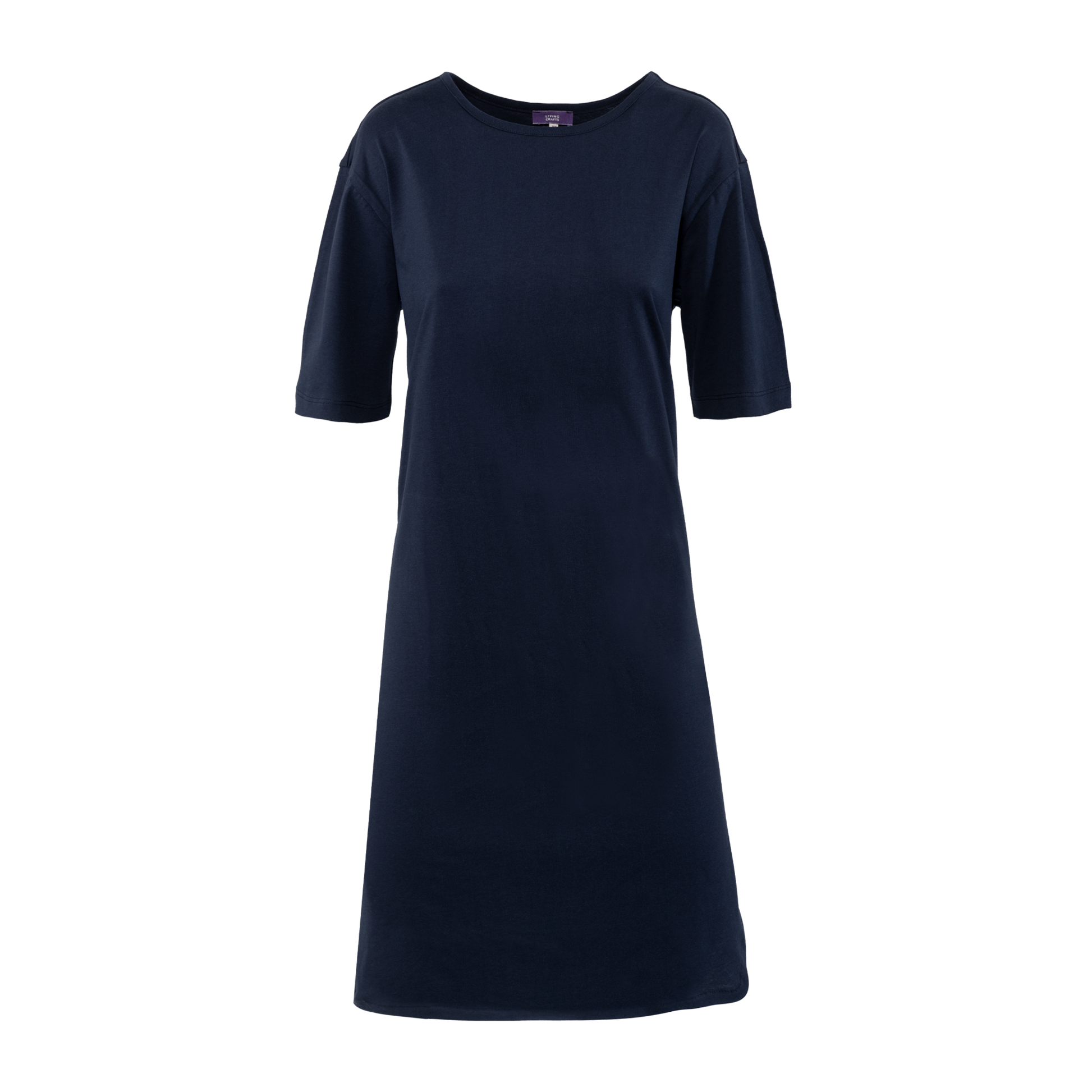 Flat lay arrangement of the luxurious organic cotton midi night shirt, emphasising the softness and premium quality of the fabric.