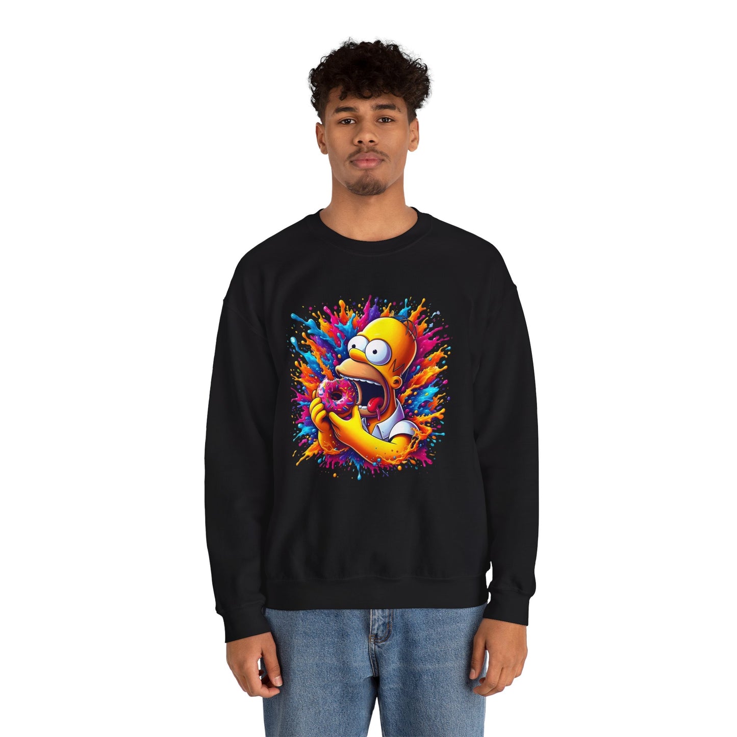 Simpsons Homer Donut  Unisex  Sweatshirt Urban Homer’s Hungry Delight