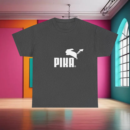 Chic urban t-shirt with a bold Pokemon character Puma logo, ideal for fans seeking a blend of style and comfort in premium cotton.
