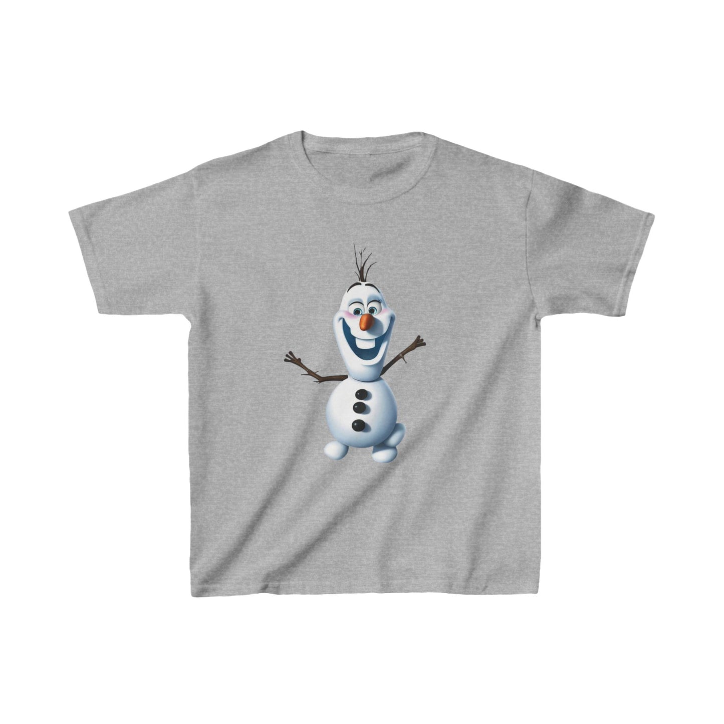 Kids Cute Frozen Olaf T shirt Heavy Cotton Tee 16 colors