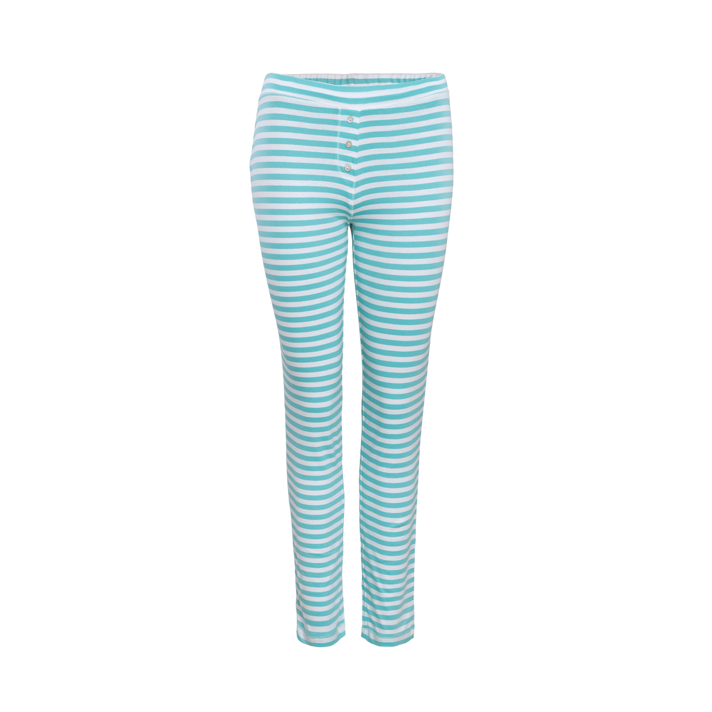 Luxury organic cotton sleep leggings for women in a relaxed fit, showcasing soft jersey material, perfect for lounging at home.