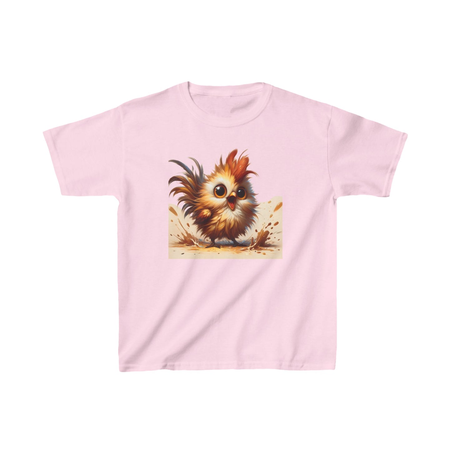 Child´s Unisex Cartoon Bird Graphic Cotton Tee 16 colors