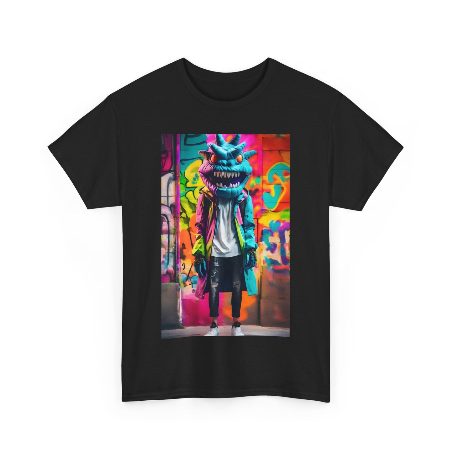 Street Monster Graphic T-Shirt, Urban Streetwear Top, Unisex Cotton