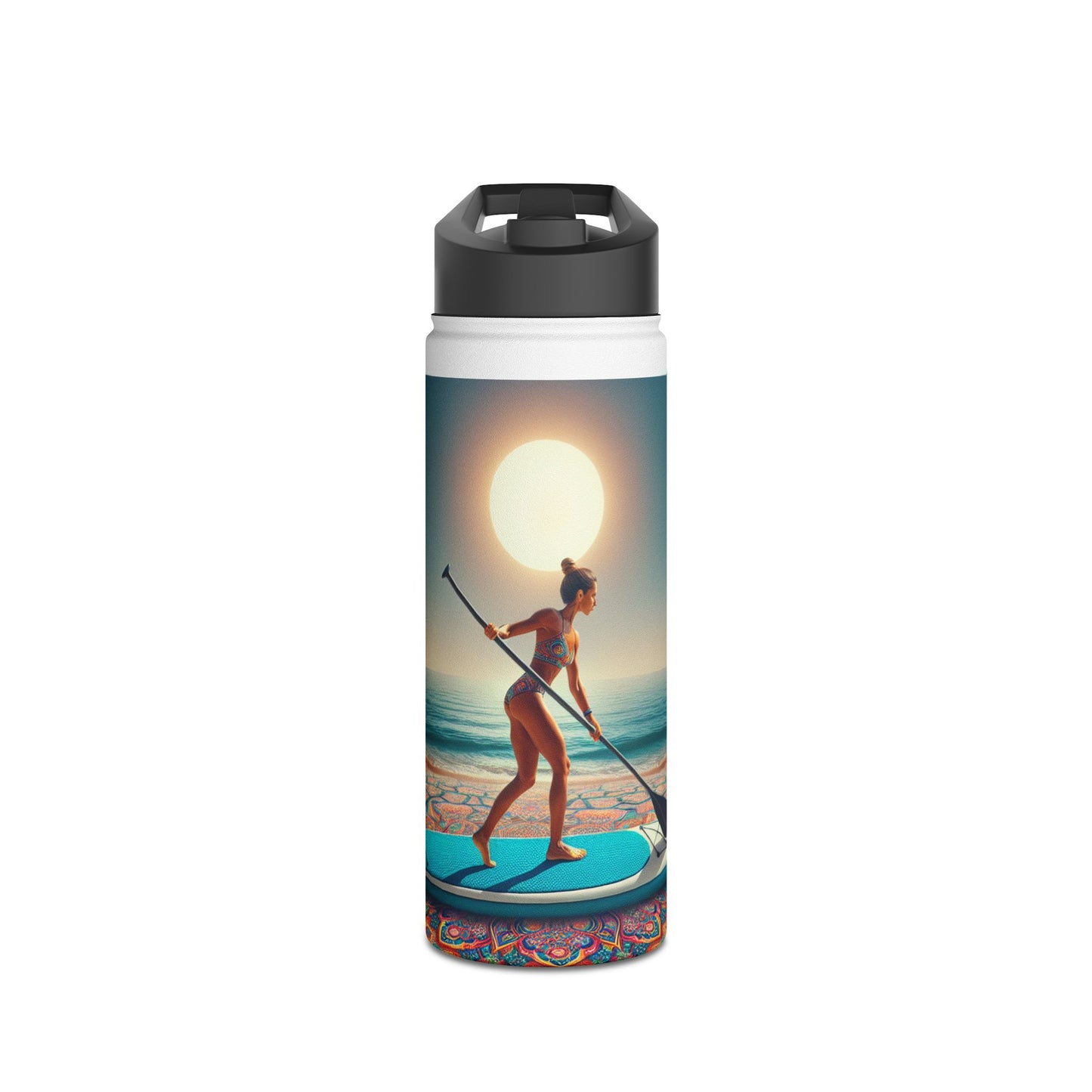 Fantasy Paddleboarding Stainless Steel Water Bottle, Standard Lid