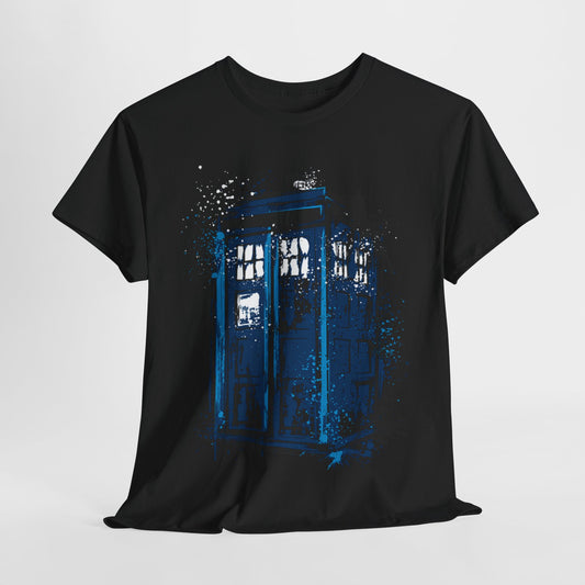 Dr Who Tardis Unisex Men´s Women´s Graphic T Shirt Tee