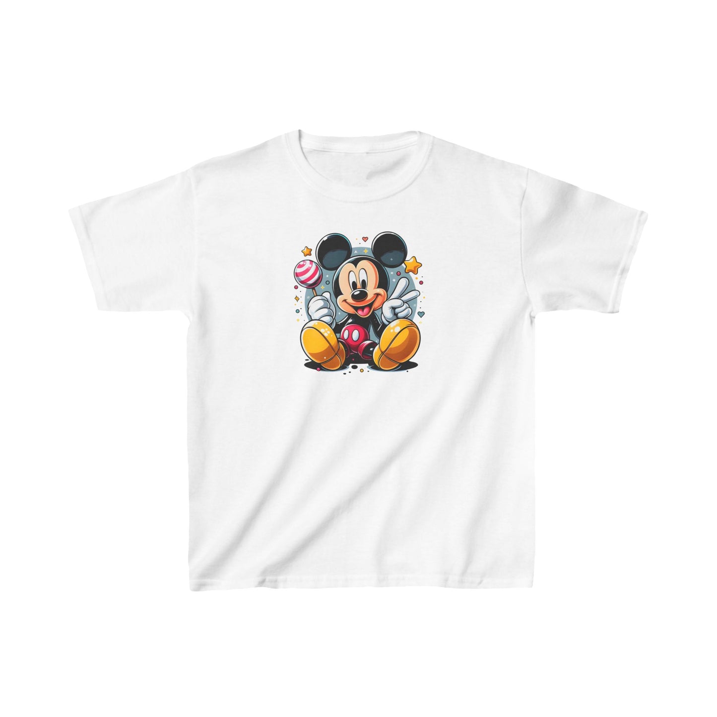 Childs Mickey Mouse  Unisex Graphic Tee Shirt Kids