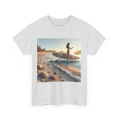 Dazzling Dreams Studio's Delightfull Paddle Board T-Shirt - An elegant choice for nature lovers and water sports enthusiasts.