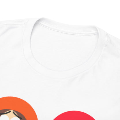 Close-up view of the neckline and fabric of the Squid Game South Park Unisex Men’s Women’s Graphic Cotton Funny T Shirt Tee, highlighting its soft texture and premium quality.