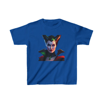 Maleficent Kids Tee in royal blue, showcasing the enchanting design of the legendary Disney character Maleficent, made from soft cotton for everyday wear.