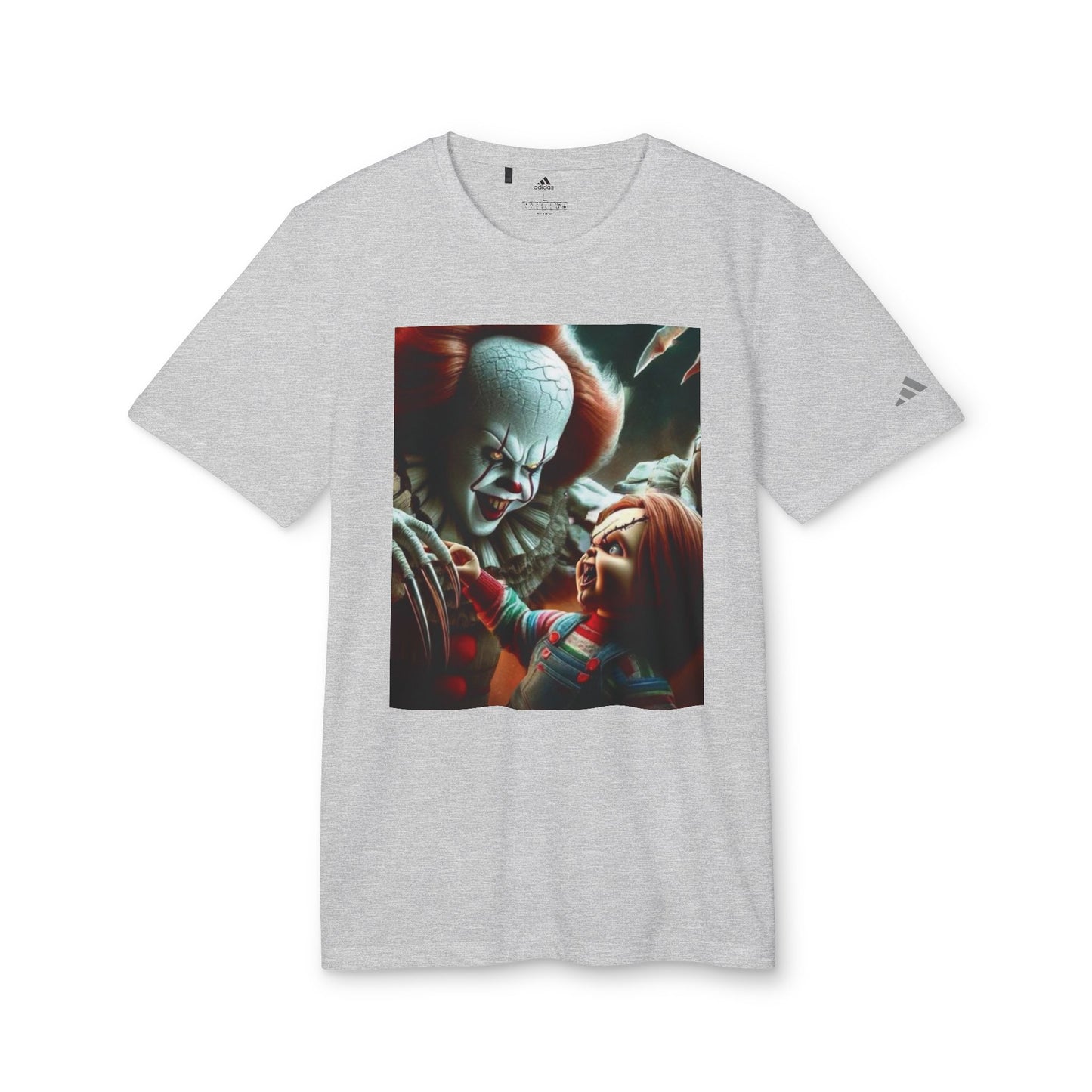 Adidas Unisex Halloween Pennywise and Chucky Cute T-shirt 9 colors