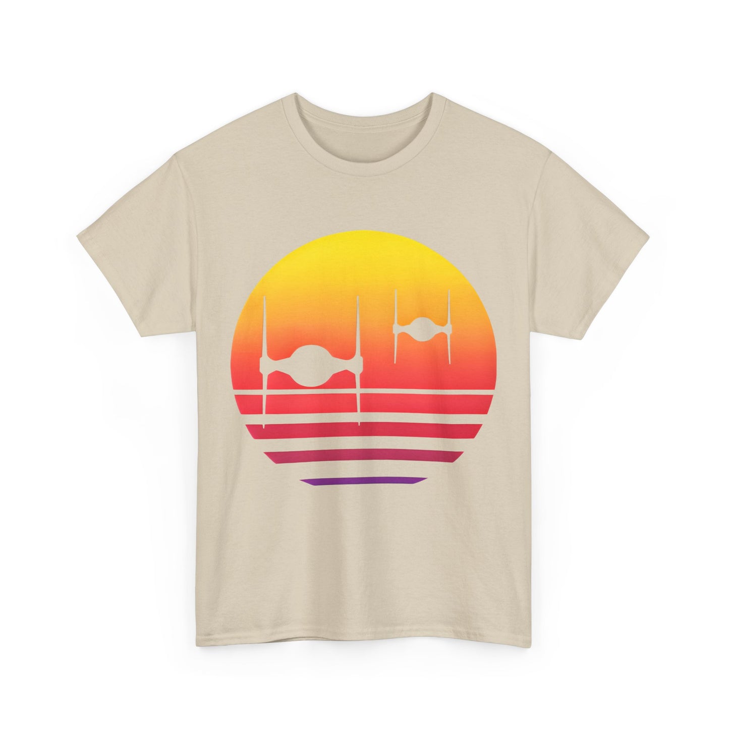 Tie Fighters Sunset Star Wars Graphic Unisex  Tee Shirt