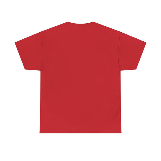 Reverse view of The Muppets Animal Graphic T-Shirt showcasing its high-quality red cotton fabric with a minimalist design, perfect for casual chic attire.