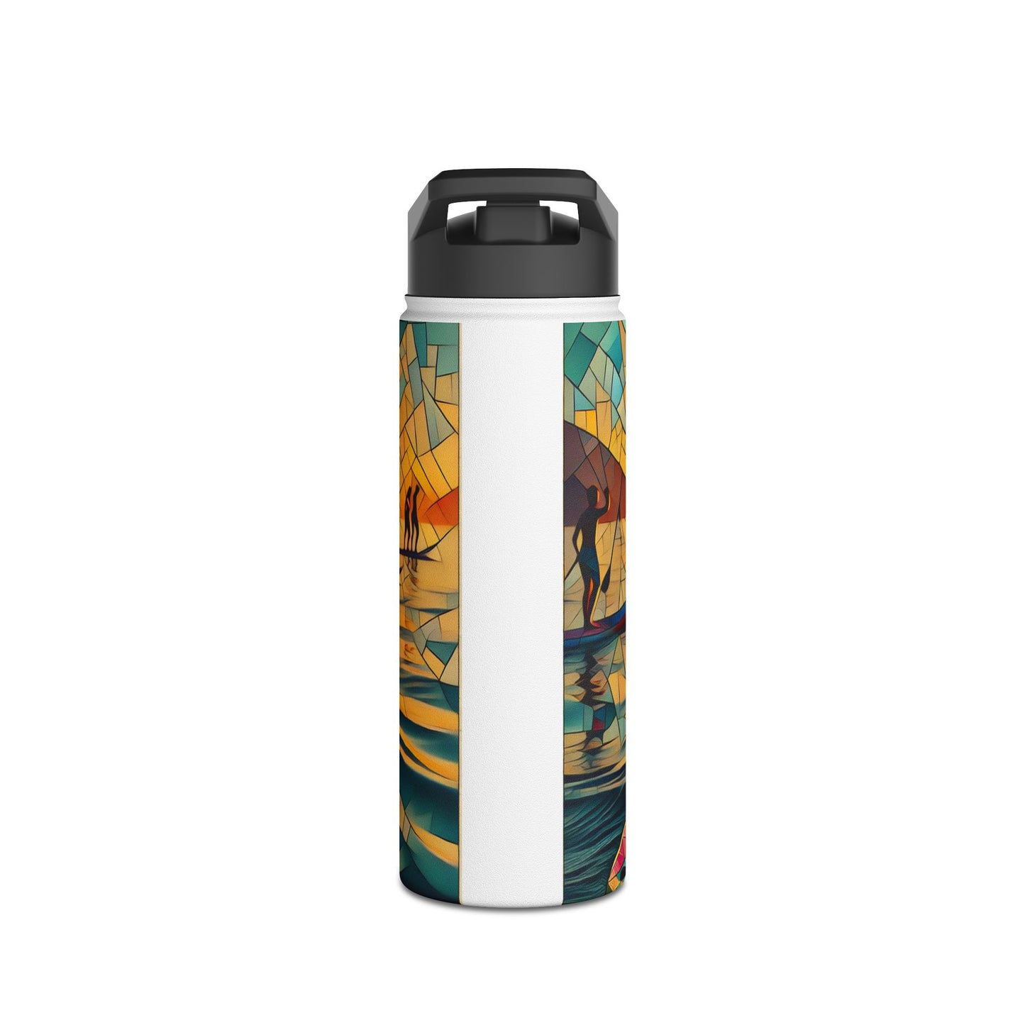 Fantasy Paddleboarding Stainless Steel Water Bottle, Standard Lid