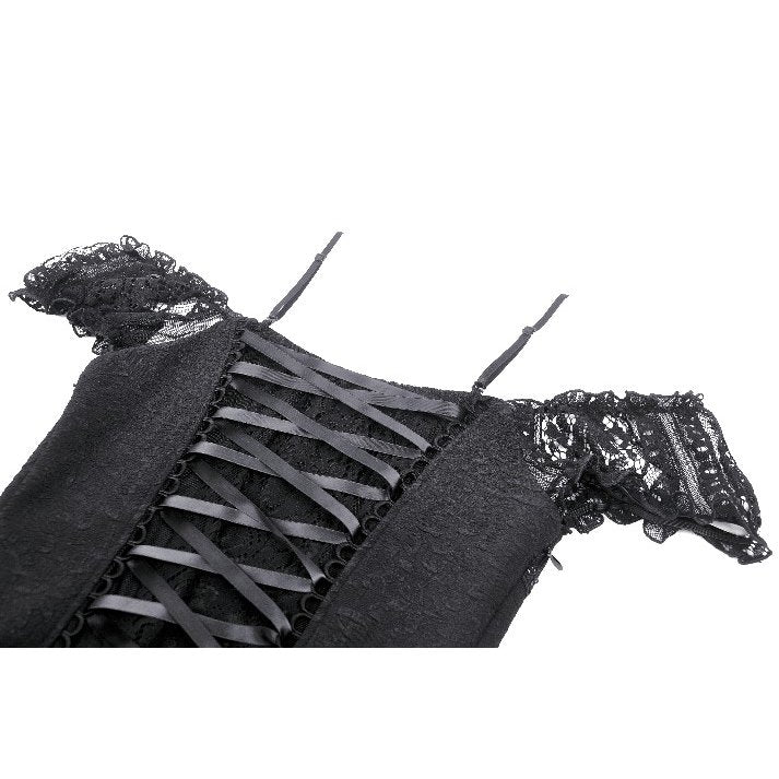 Model wearing the Kelilah Lace Hi-Low Dress in a dreamy setting, illustrating its unique high-low hemline.