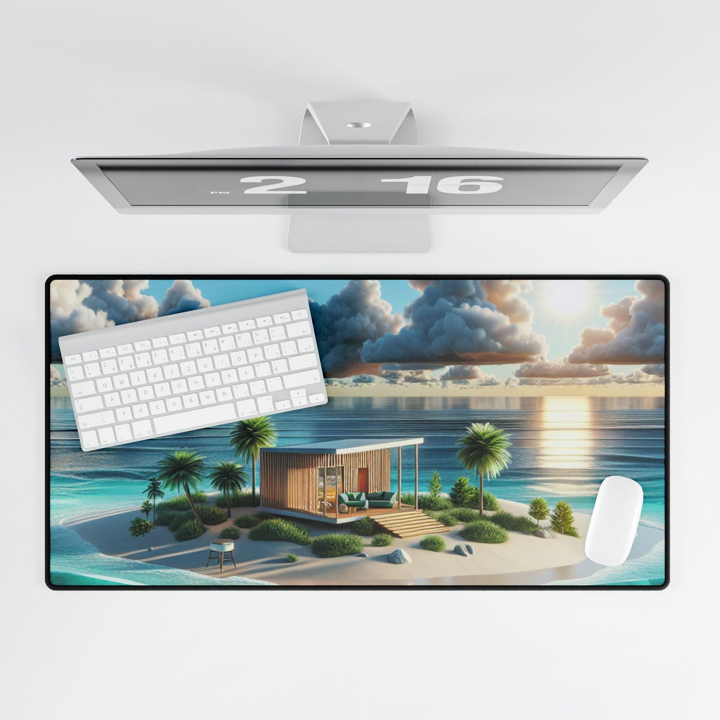 Sunbliss Palmtree Mirage- Desk | Mouse Mat 3 Sizes