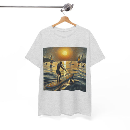 Stylish design of the Delightful Paddleboard T-Shirt by Dazzling Dreams Studio featuring vibrant paddleboarding imagery that captures the thrill of nature.