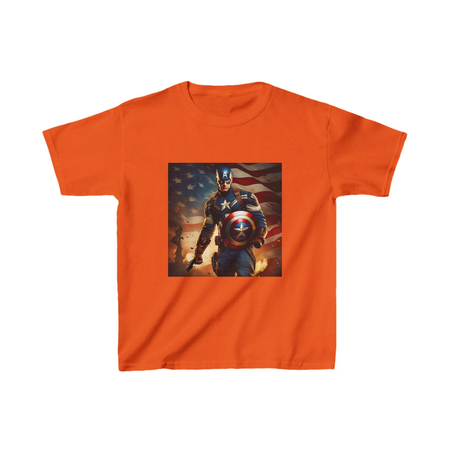 Kids Captain America Heavy Cotton Tee 16 colors