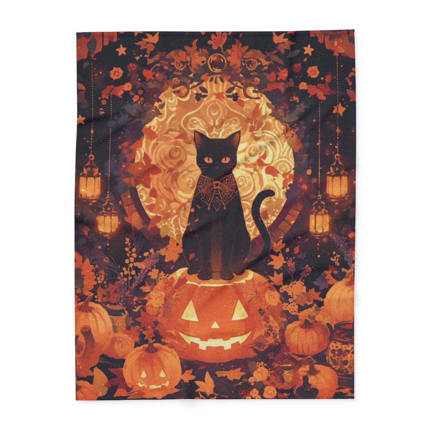 Decorative and Warm Halloween Spooky Arctic Fleece Blanket 3 Sizes