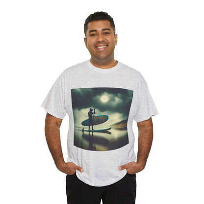 Delightfull Paddle Board T-Shirt showcasing scenic water adventure graphics by Dazzling Dreams Studio, perfect for outdoor enthusiasts.
