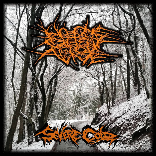 Officially licensed 'Severe Cold' CD by No One Gets Out Alive, featuring a striking cover art, available from Rancid Offal Records. A must-have for death metal enthusiasts.