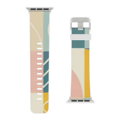 Stylish Dazzling Dreams Studio Geometric Pastel Apple Watch Band highlighting its comfort and high-quality materials for everyday wear.