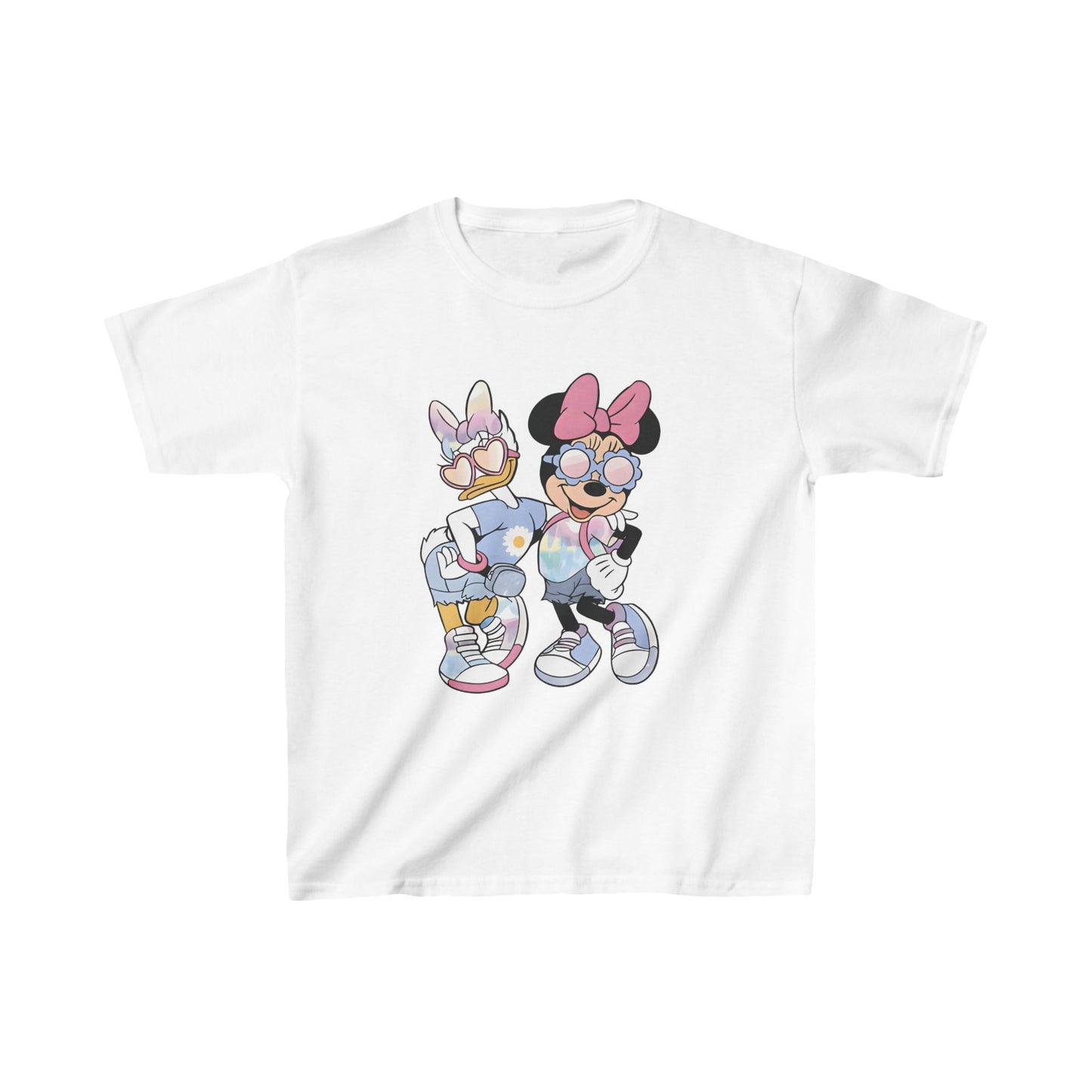 Unisex Kids Daisy Duck and Minnie Mouse Cotton T Shirt Tee Youths Childs